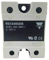 RS1A40D25E RELÉ DE ESTADO SÓLIDO 25A 3-32 VDC CARLO GAVAZZI