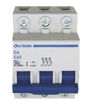 DA3-C3040 MINIDISJUNTOR TRIPOLAR CURVA C 3KA 40A ALTRONIC