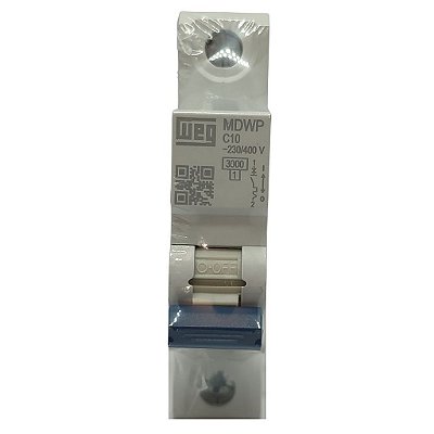 MDWP-C10-1 MINI DISJUNTOR CURVA C 1 PÓLO 10A 15220827 WEG