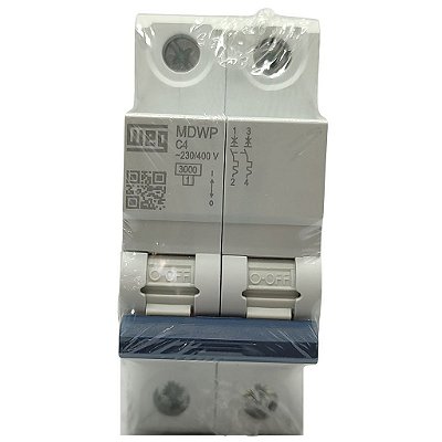 MDWP-C4-2 MINI DISJUNTOR CURVA C 2 PÓLOS 4A 15265718 WEG