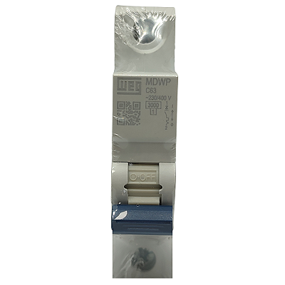 MDWP-C63-1 MINI DISJUNTOR CURVA C UNIPOLAR 63A 15265694 WEG