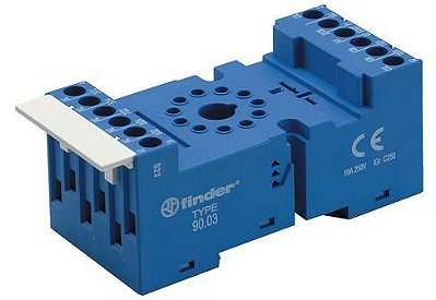 90.03.SMA BASE PARA TRILHO DIN 35 MM ACESSÓRIO PARA RELÉ SÉRIE 60 E 88 FINDER