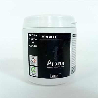 ARGILA NEGRA EM PÓ IN NATURA - Rejuvenescimento Facial / Cicatrizante Natural  - Pote 01KG - Cód: 2866