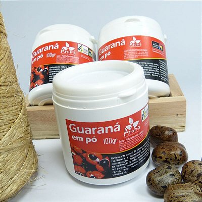 GUARANA EM PÓ IN NATURA SAFRA AMAZÔNICA - Energético Físico e Mental - 100g - Cód: 0722