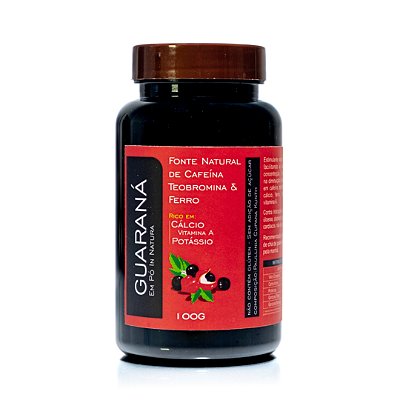 GUARANÁ EM PÓ IN NATURA - SAFRA AMAZÔNICA -  Energético Físico, Mental e Sexual - 100G - Cód: 0722