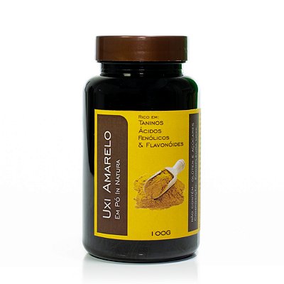 UXI AMARELO EM PÓ - Regulador Hormonal P/ Menopausa / Miomas / Antioxidante / Anti-Inflamatório - 100G - CÓD: 2153