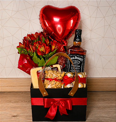 BOX ELEGANCE COM WHISKY JACK DANIEL'S