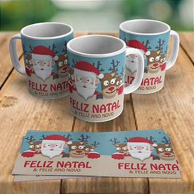 Caneca de Natal - Papai Noel (325ml)