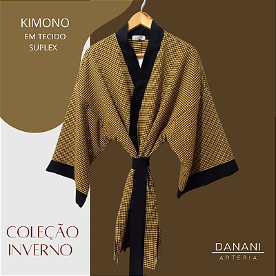 Kimono-Casaco Madrid amarelo