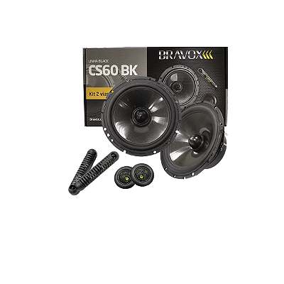 KIT 2 VIAS - CS60BK (65WRMS) (BRAVOX)