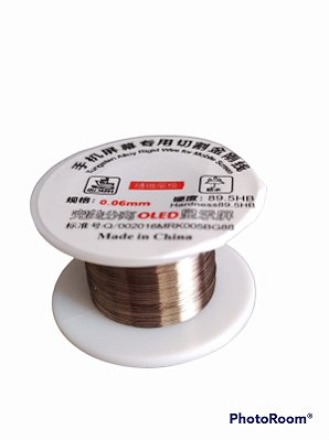 FIO DE AÇO PARA SEPARAR VIDRO TOUCH LCD DISPLAY 0.06mm