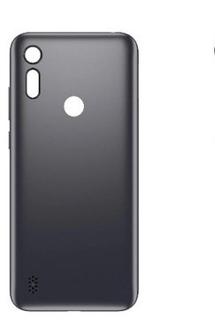 TAMPA TRASEIRA MOTO E6I CINZA / com botões laterais