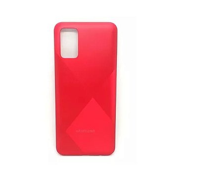 TAMPA TRASEIRA A02S VERMELHO - com botões laterais