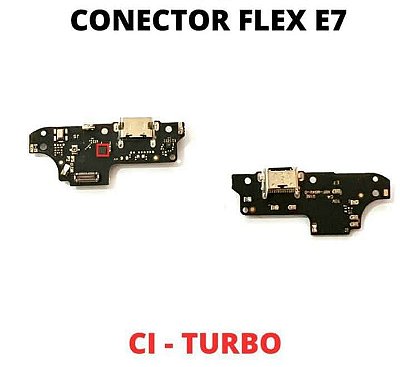 PLACA CONECTOR DE CARGA MOTO  E7 DOCK XT2095 COM MICROFONE E CI DE CARGA RAPIDA