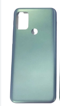 TAMPRA TRASEIRA MOTO G20 AZUL COM BOTÃO LATERAL