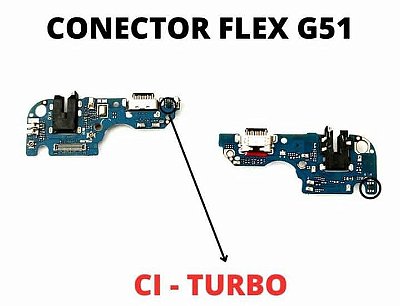 PLACA CONECTOR DE CARGA MOTO G51 TURBO