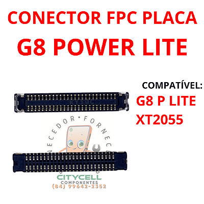 CONECTOR FPC PLACA MÃE DISPLAY MOTO G8 POWER LITE XT2055