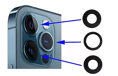 KIT  com as 3 LENTES IPHONE 12 PRO MAX -