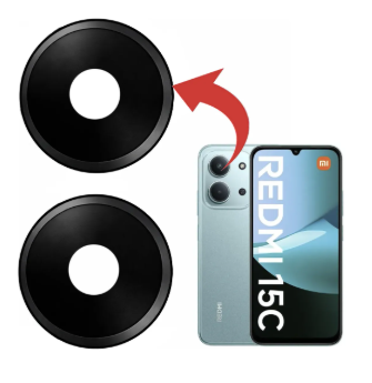 KIT C/ 2 LENTE CAMERA TRASEIRA REDMI 15C