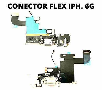 CONECTOR DE CARGA FLEX IPHONE 6 6G CINZA