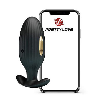 Plug Anal com vibro - Jefferson com Aplicativo - Pretty Love - APP