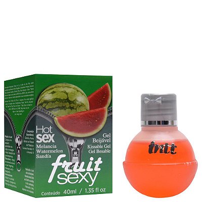 Fruit Sexy gel comestivel com efeito hot  - Sabor  Melancia 40ml