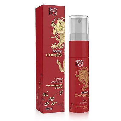 Spray Chinês, - Gel aromatizado - Vibra, esquenta e esfria!