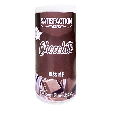 Bolinha beijavel hot 3 unidades satisfaction  - Chocolate