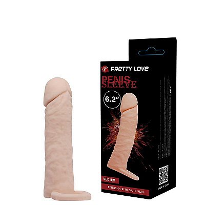 Capa Peniana Extensora de 4 cm e Anel para Escroto – PRETTY LOVE MEDIUM