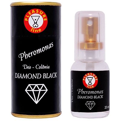 PERFUME PHEROMONAS MASCULINO DIAMOND BLACK 20ML PLEASURE LINE