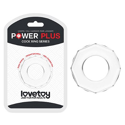 Anel Peniano Diamond Power Plus Cockring Transparente – LOVETOY