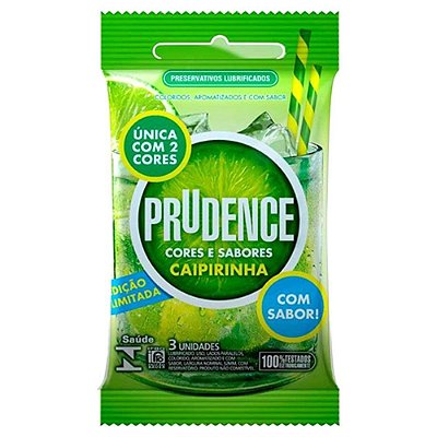 Preservativo Prudence Cores e Sabores Caipirinha