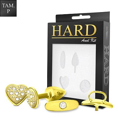 ANAL KIT P COM BASE REMOVÍVEL DOURADO -HA131KD