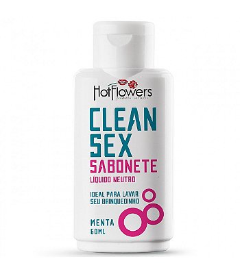 CLEAN SEX SABONETE LÍQUIDO 60ML HOT FLOWERS - HC518