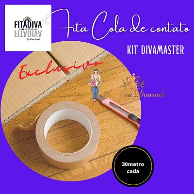 Kit Diva Master Fita Diva - 6 rolos fita 7mm, 15mm, 22mm. 35mm, 45mm, 64mm