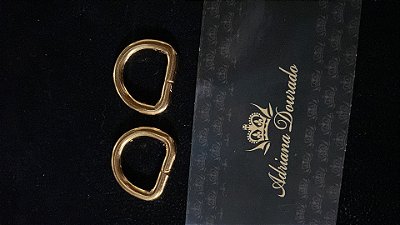 Meia Argola 17mm Ouro verniz 1715 - AD & Co.