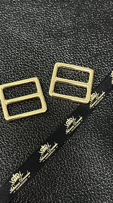 Regulador quadrado 25mm dourado  1 unidade