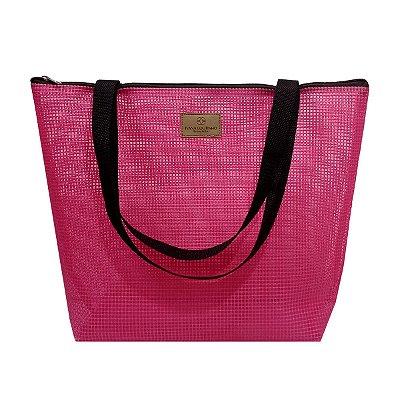 Bolsa em Tela Poliéster Rosa Pink