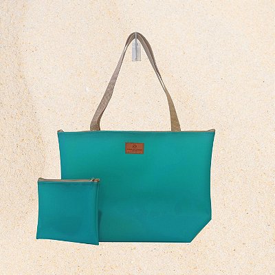 Bolsa Feminina em Silicone Turquesa