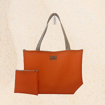 Bolsa Feminina em Silicone Laranja