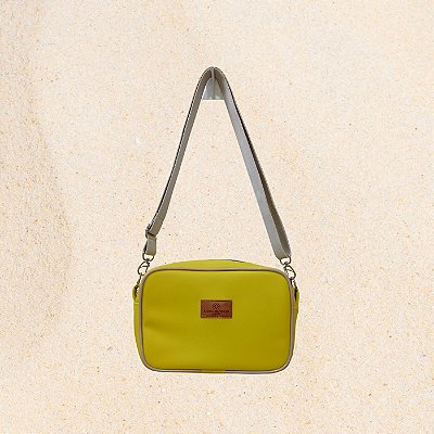 Bolsa Tiracolo Média em Silicone Amarelo