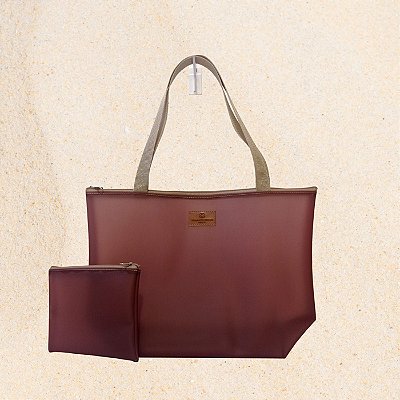 Bolsa Feminina em Silicone Bordô