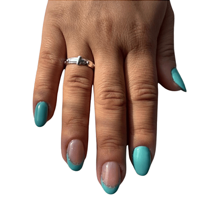 Anel Terço de Prata 925 Personalizado Elegância Espiritual