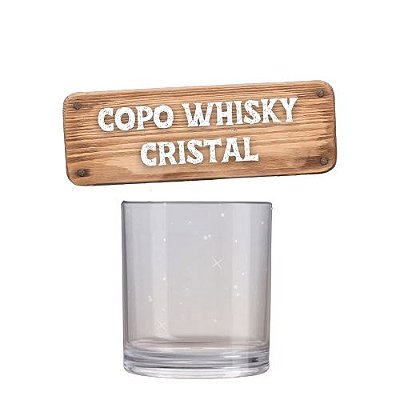 Copo whisky cristal