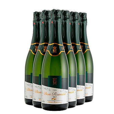 Kit 6 Espumantes Cava Don Roman Brut