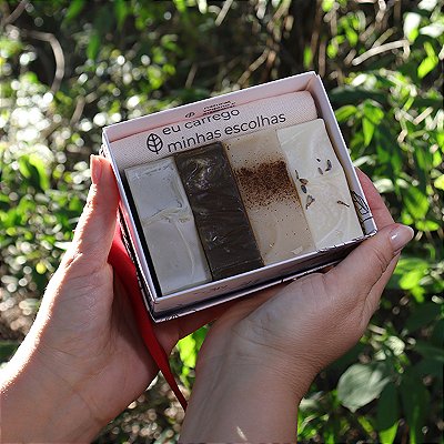 Kit especial sabonetes + necessaire | com caixa de presente Biotiê