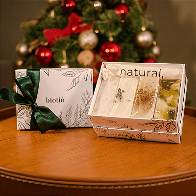 Kit Especial Sabonetes + Ecobag | com caixa de presente Biotiê