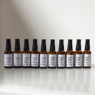 kit com 10 desodorantes naturais em spray