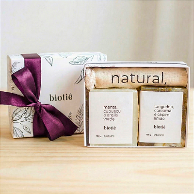 Kit Duo Sabonetes Naturais + Ecobag