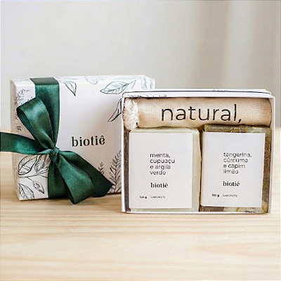 Kit Duo Sabonetes Naturais + Ecobag